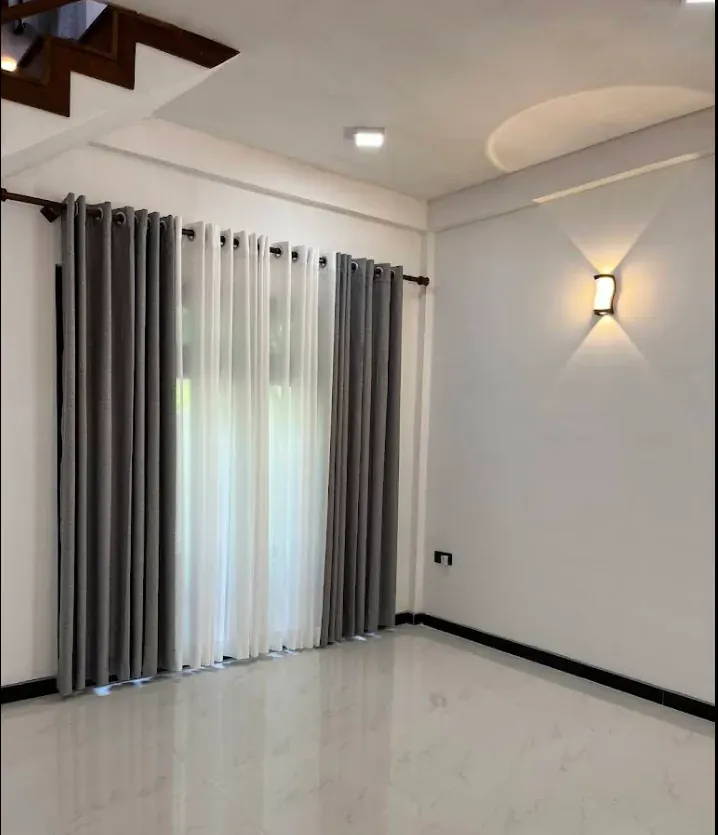 Clean and bright villa interior room